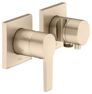 Keuco Unterputzarmatur Set Edition 11 51151, 2-Wege m.Schlauchan./Br.halt. Bronze gebürstet, 511510 51151031222
