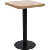 vidaXL Esstisch Bistrotisch Hellbraun 50x50 cm MDF (1-St)