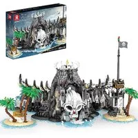 Reobrix Reobrix 66012 Pirate Bay 2.960 Teile Piratenbucht Konstruktions-Spielset, (2960 St)