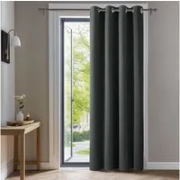 Deconovo Verdunkelungsvorhang Blickdichter Vorhang mit Ösen Gardinen Wohnzimmer 1 Stück, Verdunkelung Lärmschutz Thermogardine Dicke Vorhänge Kälteschutz