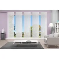 Vision S Schiebegardine 5ER SET ROM (5 St), Paneelwagen, halbtransparent, HxB: 260x60, Schiebevorhang 5er Set Uni