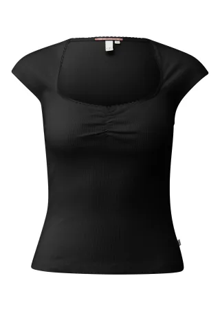 qs - T-Shirt schwarz - Gr. - XXL