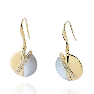 Orphelia 'Moragene' Damen 925 Sterling Silber Ohrhänger - Gold ZO-7506/G
