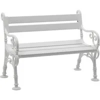 Blome Gartenbank LINDERHOF (1-St), 2-sitzer 115cm, Kunststoff weiss, wetterfest