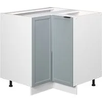 Vicco Eckunterschrank Fame-Line, Hellblau-grau/Weiß, 80.5 cm ohne Arbeitsplatte (1-St)
