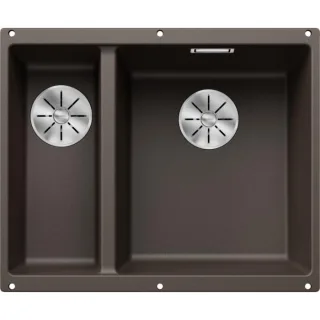 Blanco SUBLINE 340/160-U Spüle 523567 55,5x46cm, PuraDur cafe, rechts, für Unterbau