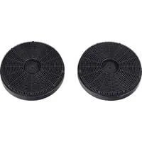 Aktivkohlefilter MIZ8000 silber/schwarz, 2 Stück, rund
