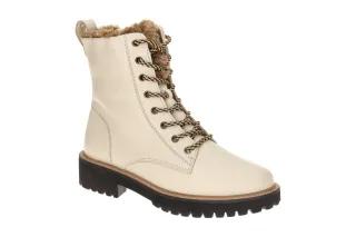 Paul Green Damen Winterstiefeletten 8175-02 Beige - biscuit, Echtleder, Warmf...