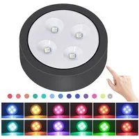 Jibenhome LED Unterbauleuchte RGB LED Schranklicht Akku mit Fernbedienung, 13 Farbwechsel Nachtlicht, Schrankleuchten Kabinett Beleuchtung für Schlafzimmer, Kleiderschrank