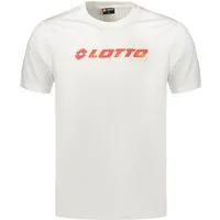 Lotto T-Shirt Weißes Herren Kurzarm T-Shirt mit Rundhals &