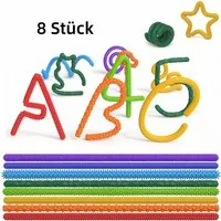 FOUORTUNATE-BEE Lernspielzeug 8er Set Sensorik-Spielzeug aus Silikon für Entspannung (8-St), Strukturierte Fidget-Spielzeuge für Kinder und Erwachsene