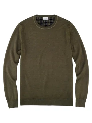 OLYMP - OLYMP Casual Strick oliv - Gr. - XXL