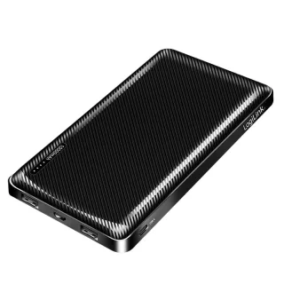 LOGILINK POWERBANK PA0316, 10.000mAh, schwarz, 2-fach USB-A Ausgang