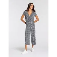 Laura Scott Jumpsuit mit V-Ausschnitt