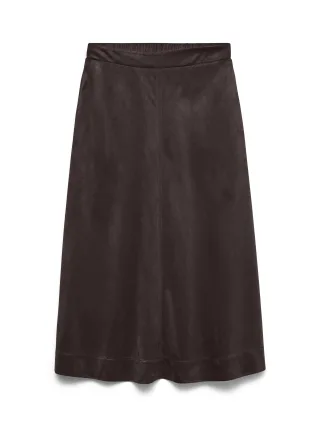 VERO MODA - VMKATTY H/W 7/8 SKIRT WVN Chocolate Torte - Gr. - M