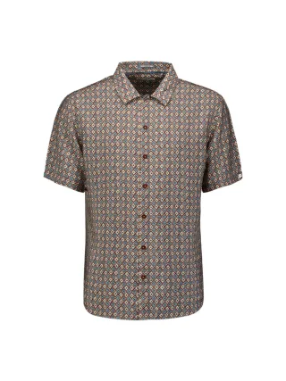 No Excess - Shirt Short Sleeve Allover Printed seablue - Gr. - XXL