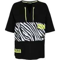 Doris Streich Sweatshirt mit Grafik-Motiv und langem Halbarm