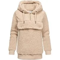 REPUBLIX Kapuzenpullover VALENTINA Damen Teddy Sweatjacke Plüsch Hoodie Pullover Windbreaker