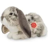 Teddy Hermann® Kuscheltier Widderkaninchen liegend grau-weiß, 30 cm, zum Teil aus recyceltem Material