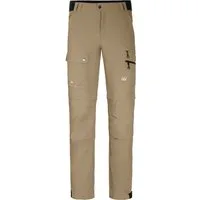 Bergson Outdoorhose FROSLEV Bermuda Zipp-Off Herren Wanderhose, recycelt, elastisch, 7 Taschen, Normalgrößen, beige