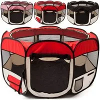all Pets United Tierhaus GOODS+GADGETS Welpen Laufstall XXL – Faltbarer Kleintier Auslauf, Kleintier Welpenauslauf Freigehege