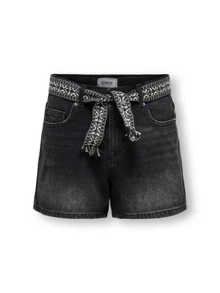 KIDS ONLY - KOGELLA WIDE DNM SHORTS washed black - Gr. - 146