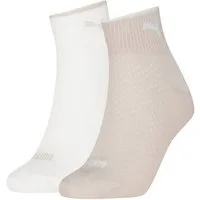 PUMA Kurzsocken PUMA WOMEN QUARTER 2P (2 Paar) atmungsaktives Mesh zur Belüftung, um kühl und trocken zu bleiben