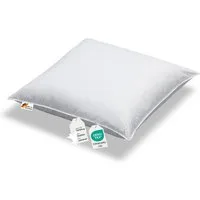 Bettenhaus Breuer Daunenkissen Kopfkissen sibirische Daunen 720g weich und voluminös 80x80 100% natur, Füllung: Daunen, Bezug: 100% Baumwolle, Seitenschläfer, Rückenschläfer, Bauchschläfer, hergestellt in Deutschland