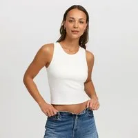 cfab (creamy fabrics) BH-Hemd Tank Bratop-Snow White-2XL (1-tlg)
