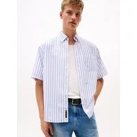 Tommy Jeans Kurzarmhemd TJM POPLIN RLX SS SHIRT EXT Mit Rundhalsausschnitt