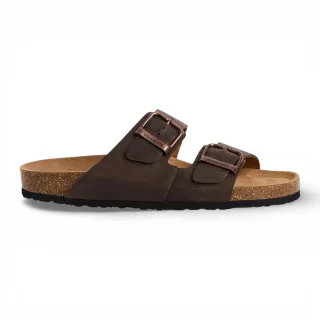 Tamaris Herren-Sandalen aus braunem Leder mit Fußbett