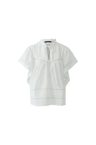 Oui - Bluse optic white - Gr. - 40