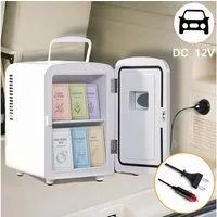 Nettlife Kühlbox 4L Klein Kühlschränke Mini Fridge 12V Leise 24T x 17,5B x 20,5H cm, Geeignet für Getränke Kosmetik Essen