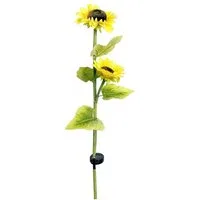 Seasonals LED Solarleuchte 1032 LED Solarstab "Sunny" gelbe Sonnenblume