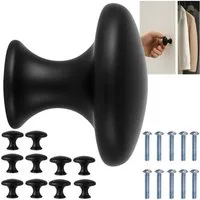 Ruhhy Möbelknopf Möbelgriffknopf Schranknöpfe Griffe (Spar-Set, 10-St., universell), 10 Möbelknöpfe und 10 Befestigungsschrauben im Lieferumfang