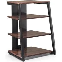 FITUEYES TV-Regal HIFI-Rack mit höhenverstellbaren Einlegeböden, ca. 78 cm hoch, mit verstellbaren Füßen, wasserabweisend