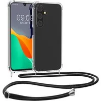 kwmobile Etui Necklace Case für Samsung Galaxy A16 5G, Hülle Silikon mit Handykette - Band Handyhülle