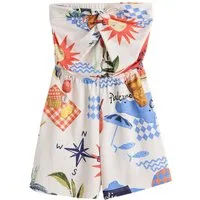 Next Playsuit Overall mit Carmenausschnitt und Knoten (1-tlg)