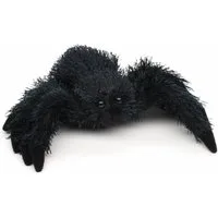 Uni-Toys Kuscheltier Schwarze Spinne - 20 cm (Breite) - Plüschtier, zu 100 % recyceltes Füllmaterial