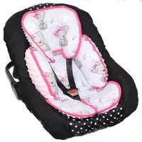 Primawela Sitzverkleinerer Sitzverkleinerer MINKY Einlage Baby Kind für Auto Babyschale Einsatz