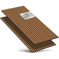 IZODEKOR 3D Wandpaneel IZODEKOR 3D Wandpaneele Holz Schalldämmung, Akustikpaneele, (Set) Schallabsorbierend, flexibel zuschneidbar