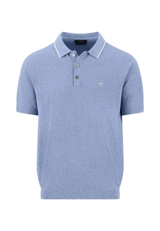 FYNCH-HATTON - Polo, structure, Cotton Linen - Gr. - XL