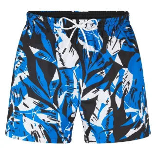 Boss - Badeshorts für Herren, Rundum bedruckt (Leuchtendes Blau)