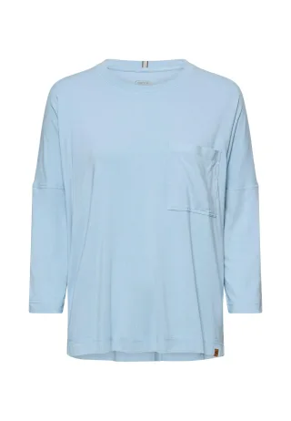 camel active - T-Shirt mit 3/4-Ärmeln soft blue - Gr. - S