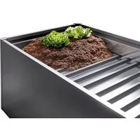 Biohort Hochbeet-Zwischenboden für 1,5x0,5m, dunkelgrau-metallic, 2-teilig, passend für Hochbeet, DaVinci