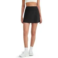 G4Free Hosenrock Damen-Golfrock, hochtaillierter A-Linien-Sportrock Damen-Golfrock, lässiger Sportrock mit 2 Taschen