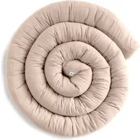lilimaus Nestchenschlange Bettschlange für Babybett aus Musselin - 200, 300 & 400 cm, (1-tlg), Randschutz & Kuschelrolle mit Befestigungs-Schlaufen - Ø ca. 10-12 cm