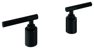 GROHE Hebelgriffe Atrio Private Collection 48651, Rändelstruktur phantom black, 48651KF0 48651KF0