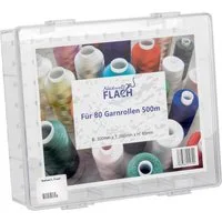 Nähwelt Flach Aufbewahrungsbox - Acryl-Garnbox ungefüllt (für 80 Konen)