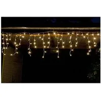 Star-Max LED Lichtleiste LED Eisregen Lichterkette mit 480 LEDs, 12m, Außen + Innen
